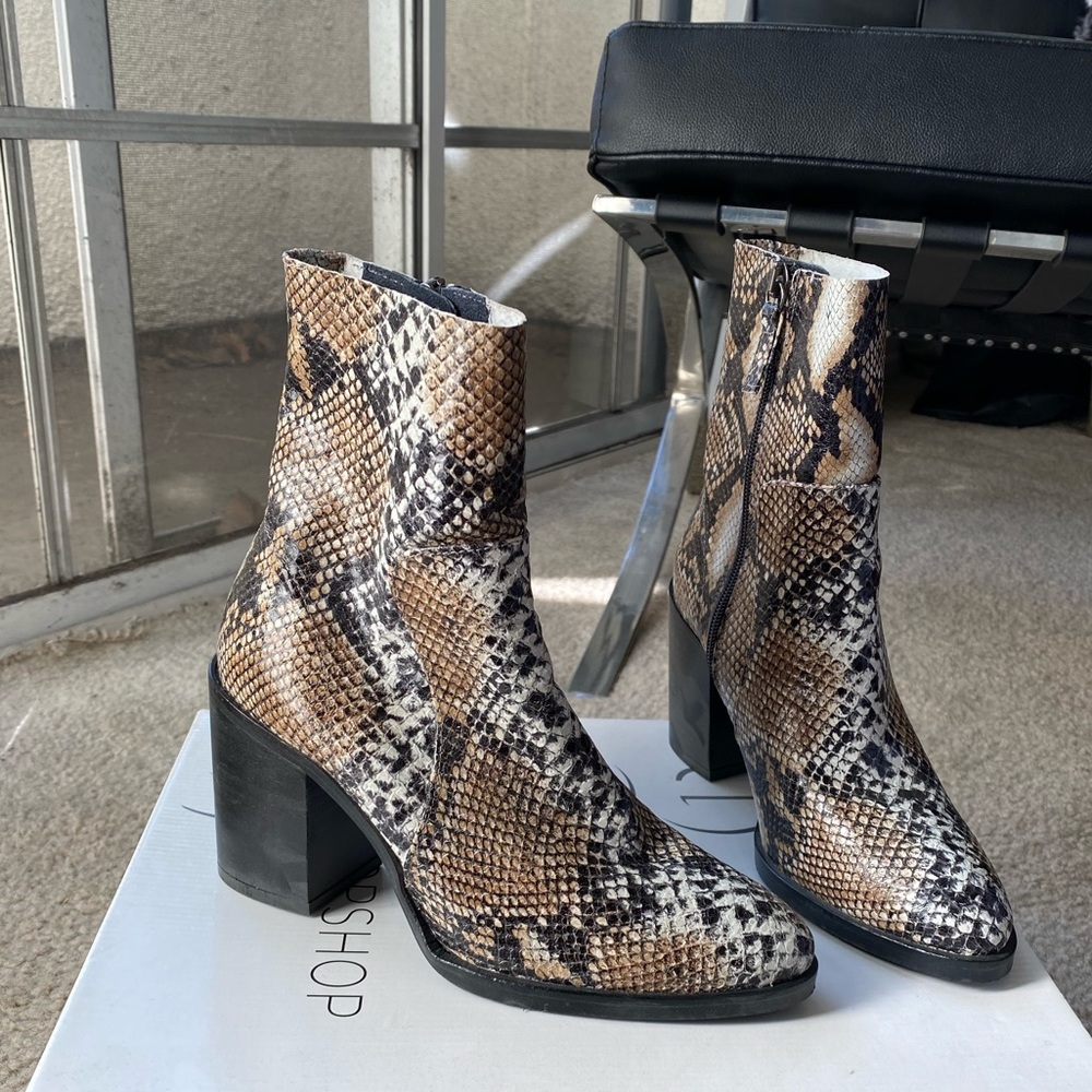 Topshop python sock boots 36/6